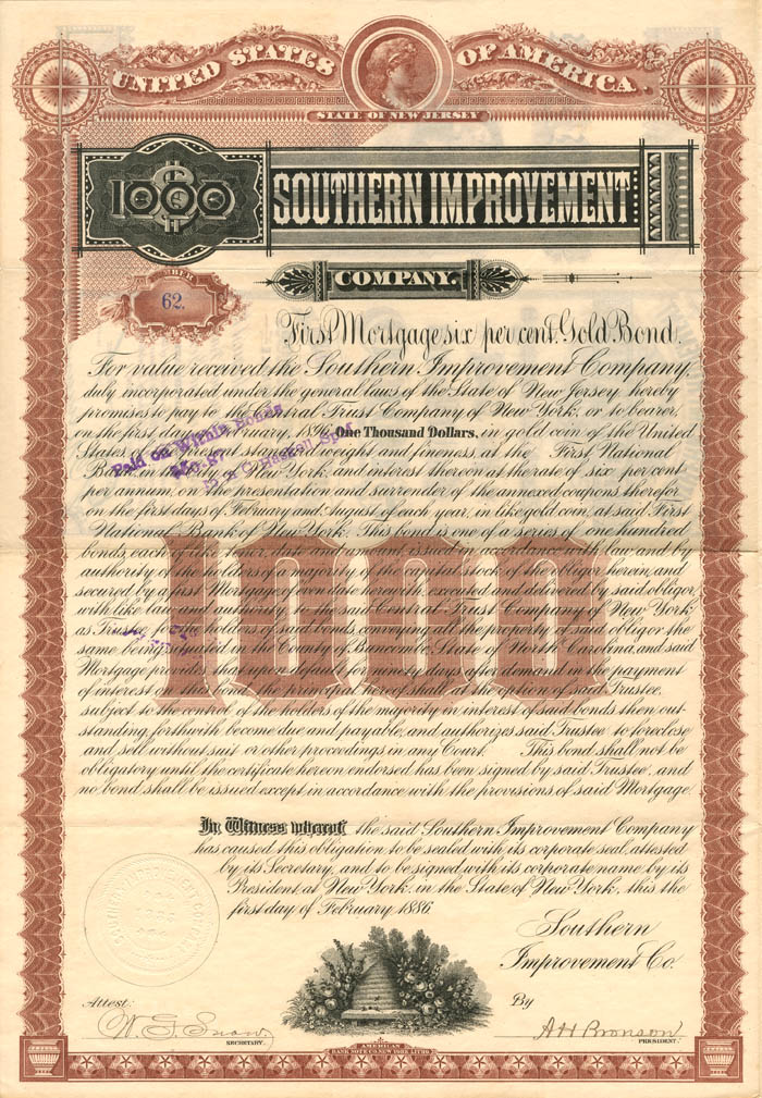 Southern Improvement Co. - $1,000